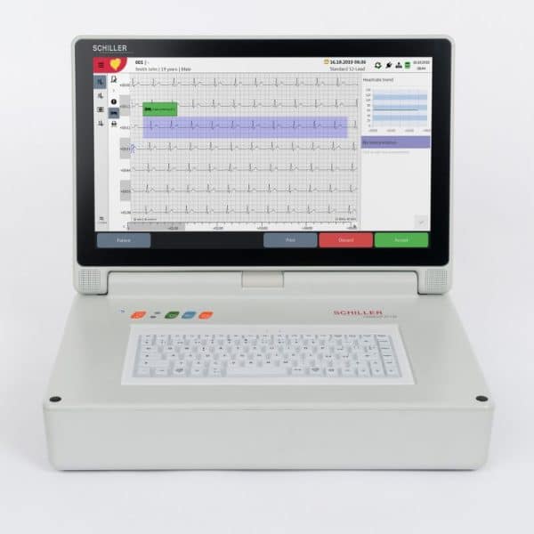 Electrocardiógrafo CARDIOVIT AT-180 SCHILLER1 Electrocardiógrafo Cardiovit AT-180 Schiller
